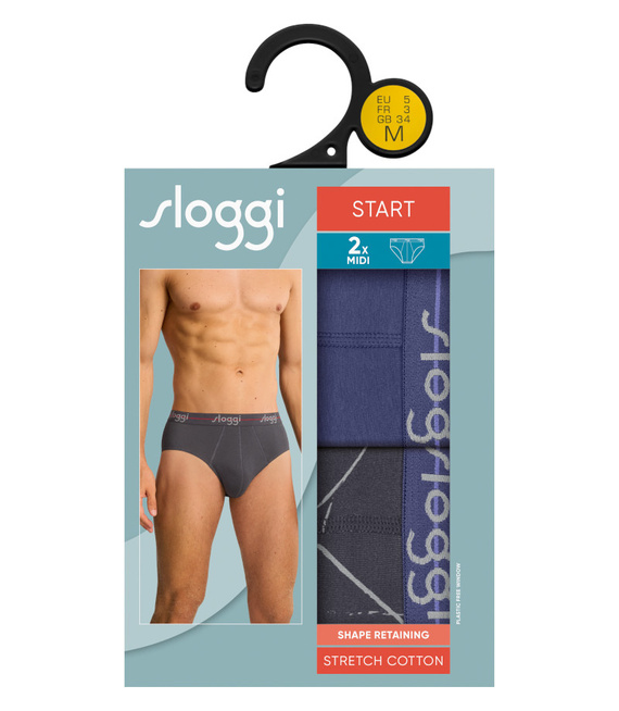 2 x Majtki męskie sloggi men Start Midi C2P box