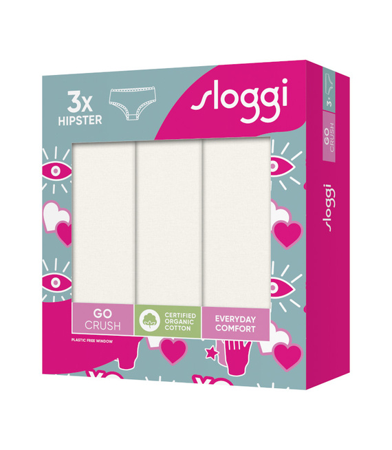 3 x Majtki damskie sloggi GO Crush Hipster C3P