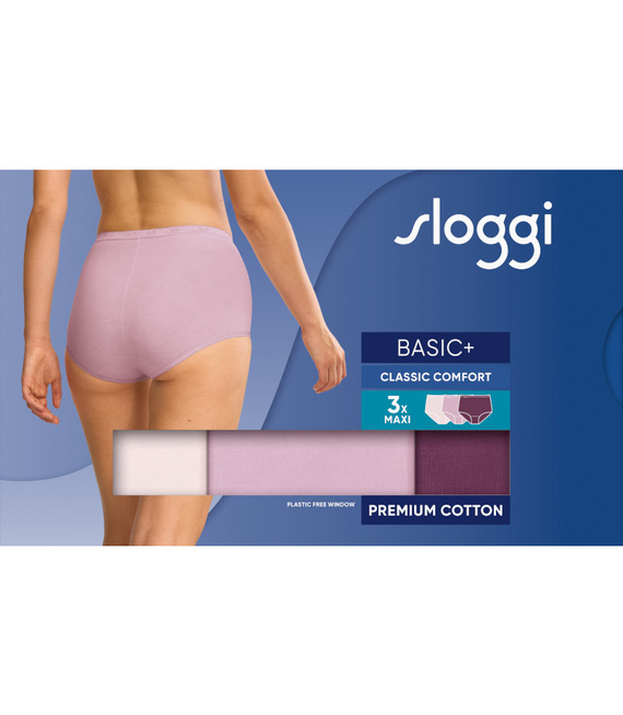 3 x Majtki damskie sloggi Basic+ Maxi C3P