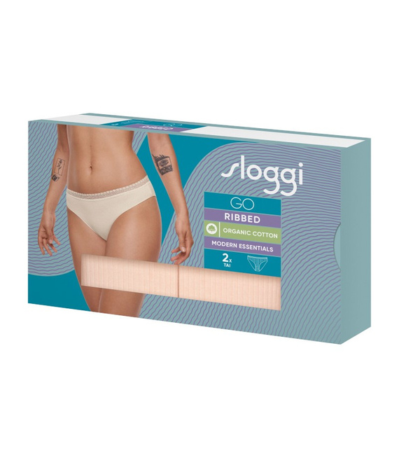 2 x Majtki damskie sloggi GO Ribbed Tai C2P
