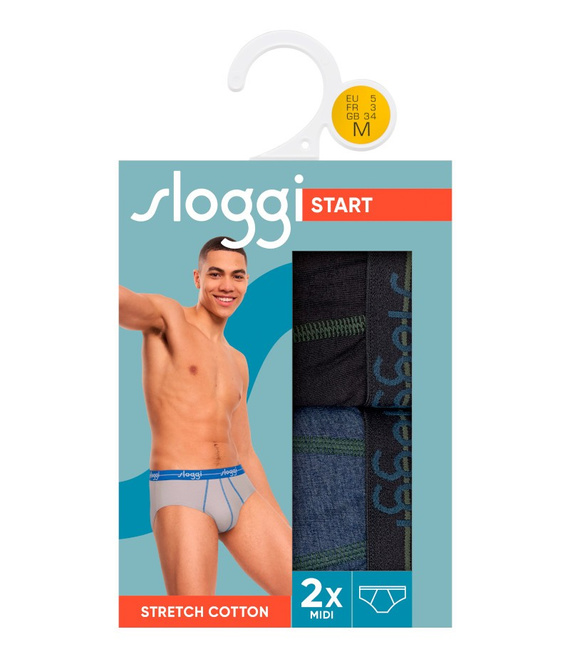 2 x Majtki męskie sloggi men Start Midi C2P box