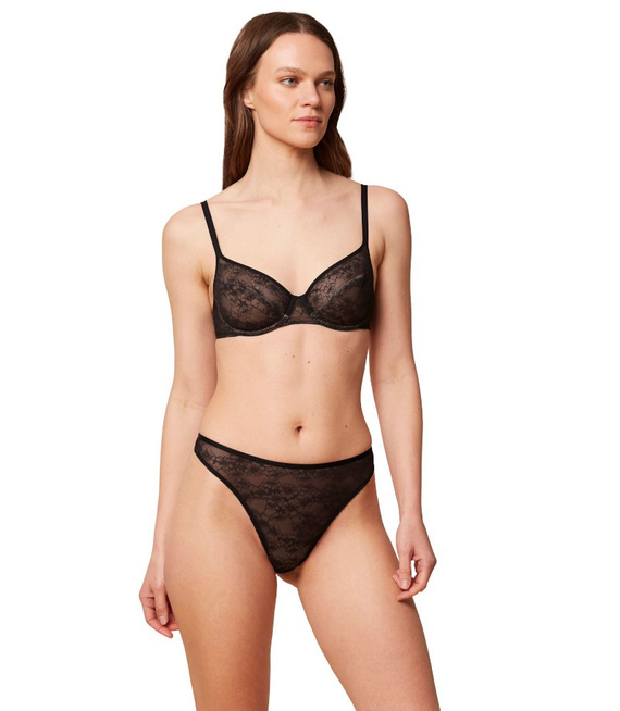 3 elementowy komplet bielizny koronkowej: Biustonosz Bright Spotlight W + Majtki damskie Bright Spotlight High Leg string + Bright Spotlight Hipster