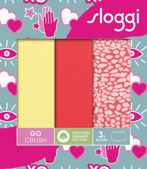 3 x Majtki damskie sloggi GO Crush Short C3P