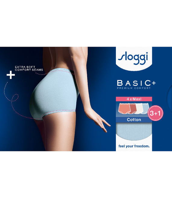 4 x Majtki damskie sloggi Basic+ Maxi C4P