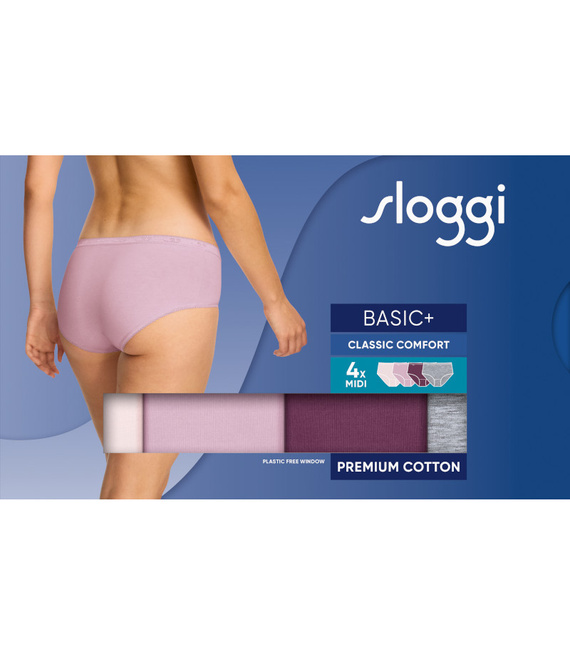 4 x Majtki damskie sloggi Basic+ Midi C4P