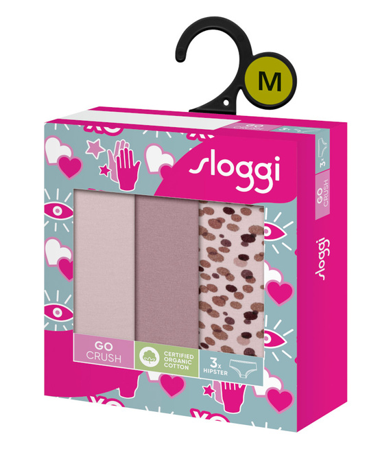 3 x Majtki damskie sloggi GO Crush H Hipster C3P