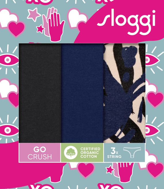 3 x Majtki damskie sloggi GO Crush String C3P