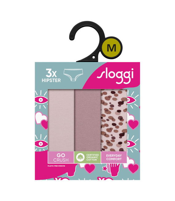 3 x Majtki damskie sloggi GO Crush H Hipster C3P