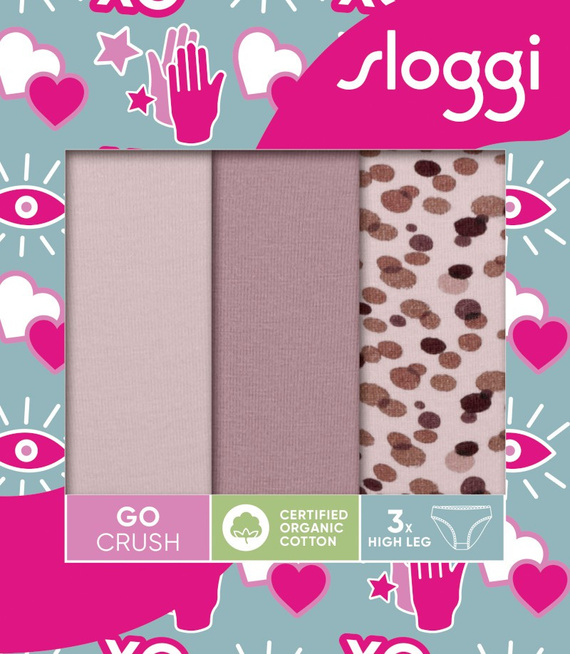 3 x Majtki damskie sloggi GO Crush High leg C3P