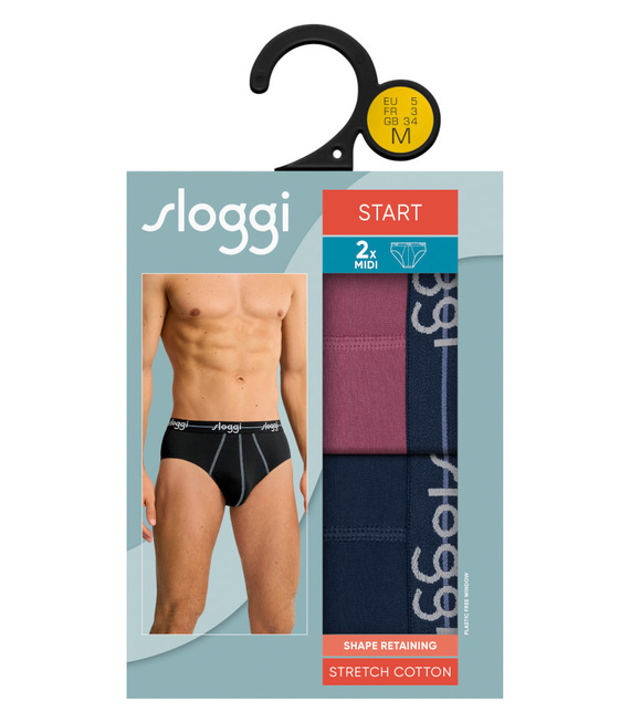 2 x Majtki męskie sloggi men Start Midi C2P box
