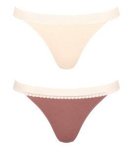 2 x Majtki damskie sloggi GO Ribbed Tanga C2P