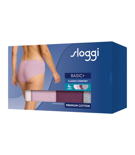 4 x Majtki damskie sloggi Basic+ Midi C4P