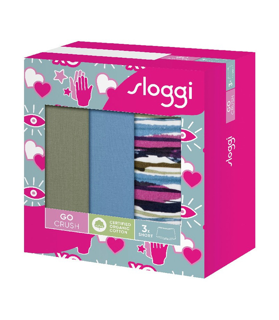 3 x Majtki damskie sloggi GO Crush Short C3P