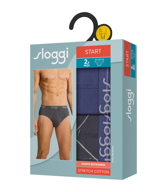 2 x Majtki męskie sloggi men Start Midi C2P box