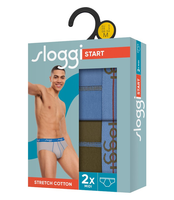 2 x Majtki męskie sloggi men Start Midi C2P box