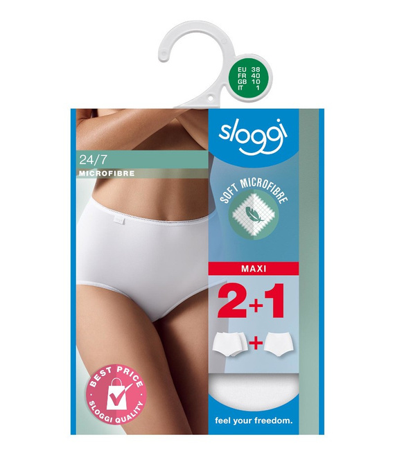 3 x Majtki damskie sloggi 24/7 Microfibre H Maxi C3P