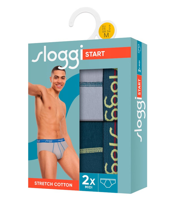 2 x Majtki męskie sloggi men Start Midi C2P box