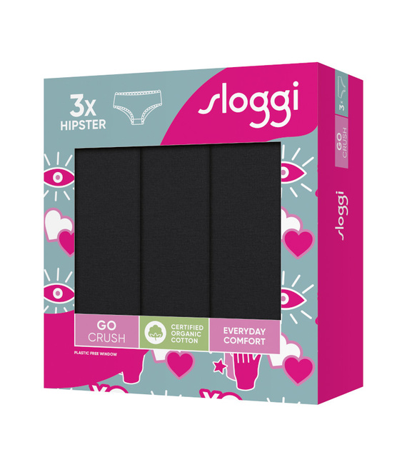 3 x Majtki damskie sloggi GO Crush Hipster C3P