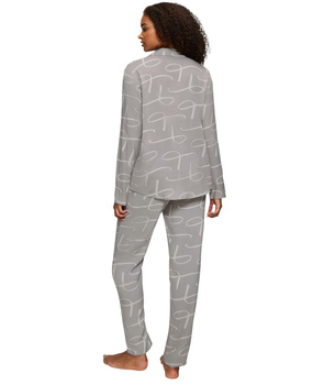 Triumph pidżama damska rozpinana z długim rękawem Boyfriend Fit PW 02