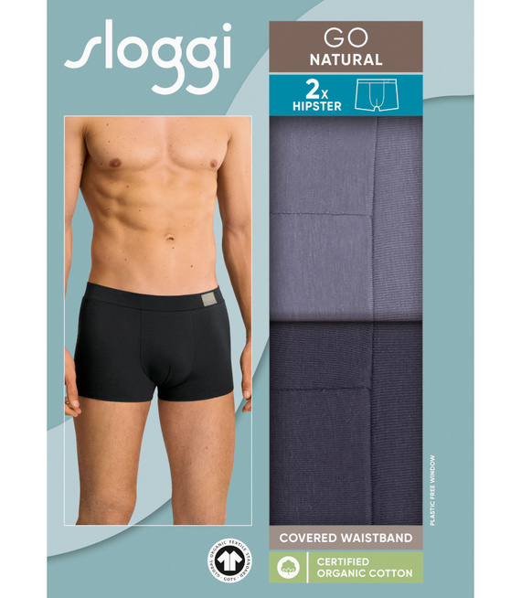 2 x Majtki męskie sloggi men GO Natural Hipster C2P