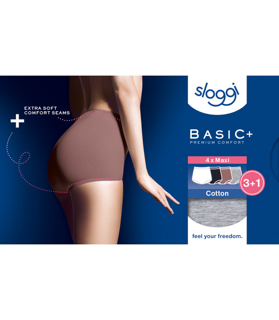 4 x Majtki damskie sloggi Basic+ Maxi C4P