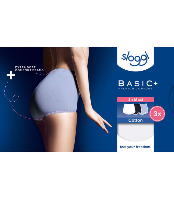3 x Majtki damskie sloggi Basic+ Maxi C3P