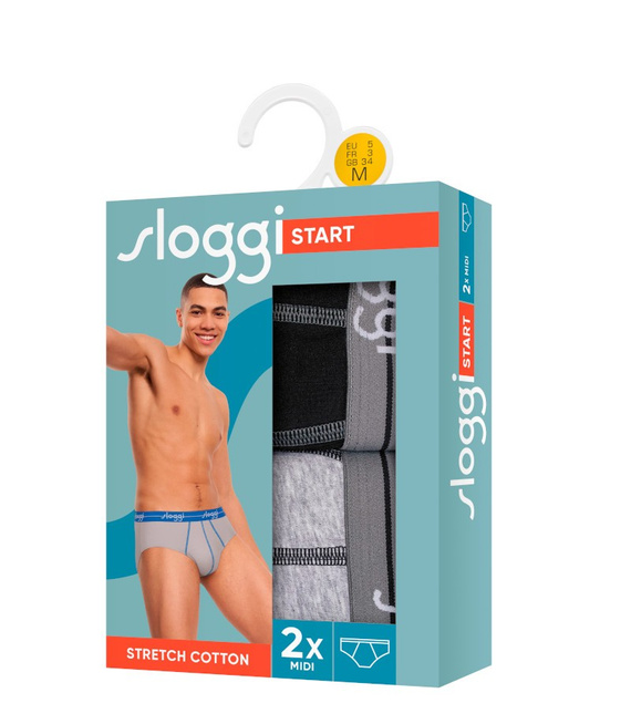 2 x Majtki męskie sloggi men Start Midi C2P box