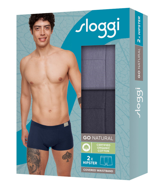 2 x Majtki męskie sloggi men GO Natural Hipster C2P