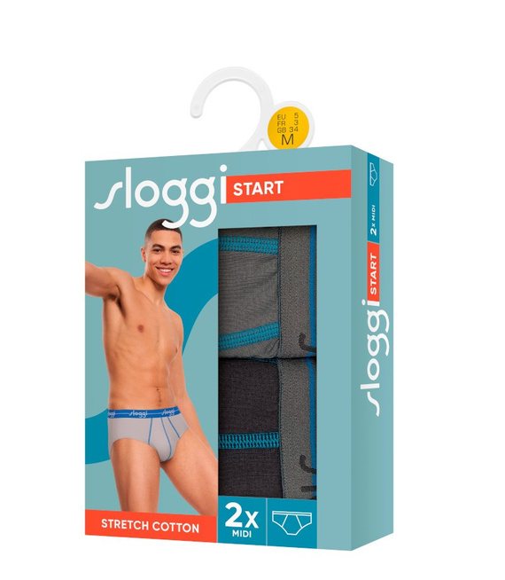 2 x Majtki męskie sloggi men Start Midi C2P box