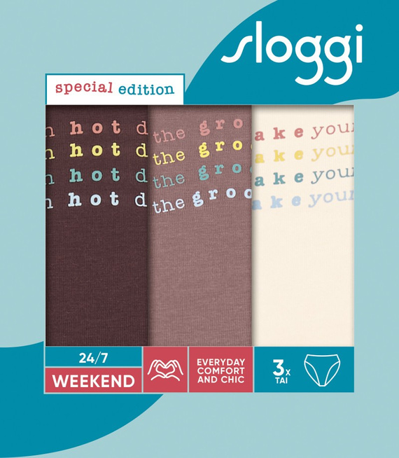 3 x Majtki damskie sloggi 24/7 Weekend Holiday Tai C3P