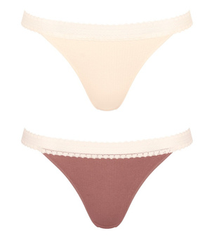 2 x Majtki damskie sloggi GO Ribbed Tanga C2P