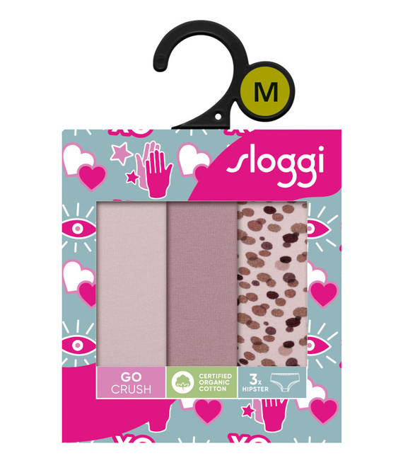 3 x Majtki damskie sloggi GO Crush H Hipster C3P