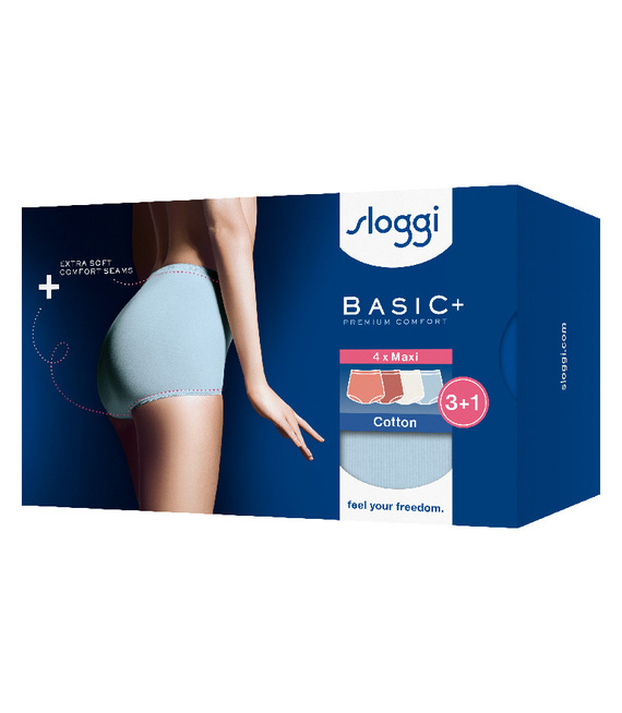 4 x Majtki damskie sloggi Basic+ Maxi C4P