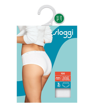3 x Majtki damskie sloggi 24/7 100 H Midi 3P