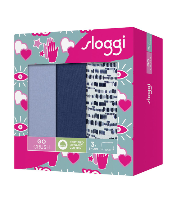 3 x Majtki damskie sloggi GO Crush Short C3P
