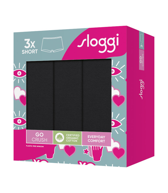 3 x Majtki damskie sloggi GO Crush Short C3P