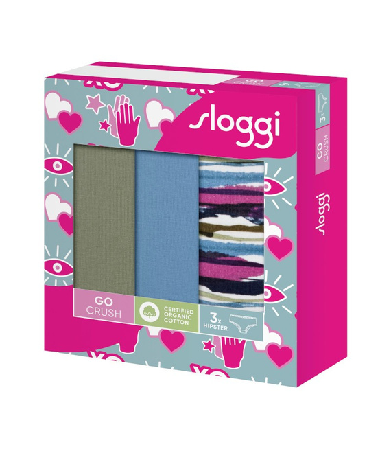 3 x Majtki damskie sloggi GO Crush Hipster C3P