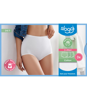 3 x Majtki damskie sloggi 24/7 Cotton Maxi C3P