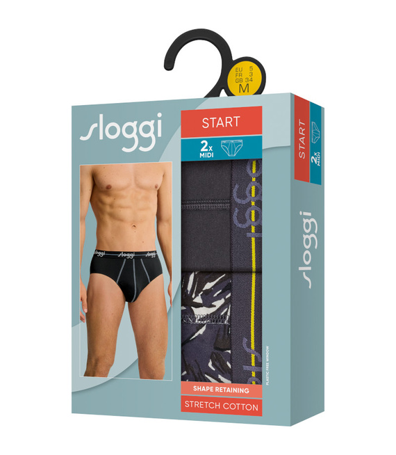 2 x Majtki męskie sloggi men Start Midi C2P box