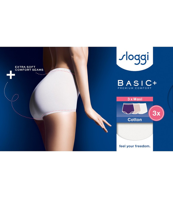 3 x Majtki damskie sloggi Basic+ Maxi C3P