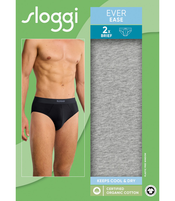 2 x Majtki męskie sloggi men EVER Ease Brief 2P