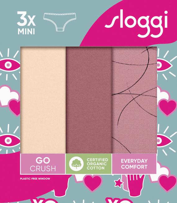 3 x Majtki damskie sloggi GO Crush Mini C3P