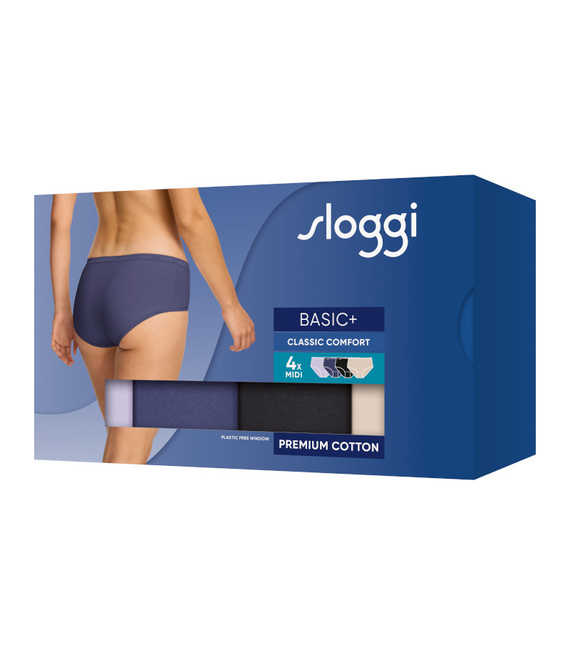 4 x Majtki damskie sloggi Basic+ Midi C4P