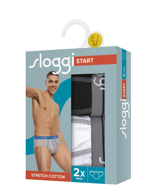 2 x Majtki męskie sloggi men Start Midi C2P box