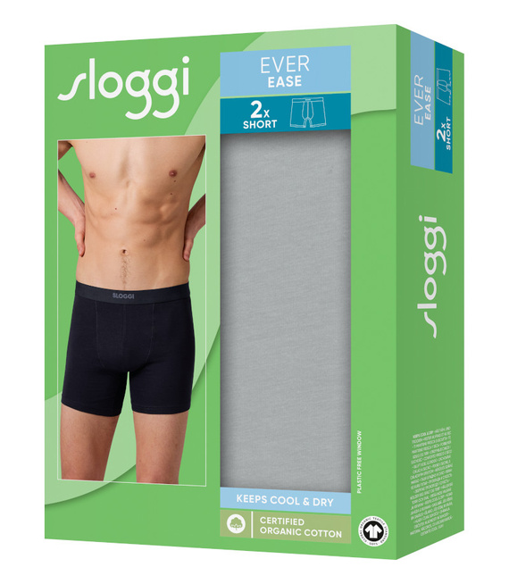 2 x Majtki męskie sloggi men EVER Ease Short 2P