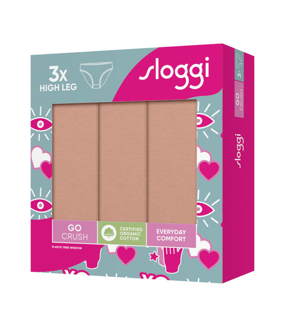 3 x Majtki damskie sloggi GO Crush High leg C3P