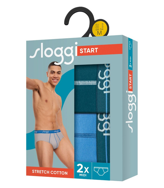 2 x Majtki męskie sloggi men Start Midi C2P box