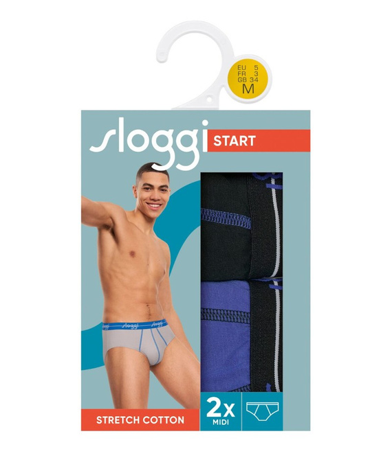 2 x Majtki męskie sloggi men Start Midi C2P box