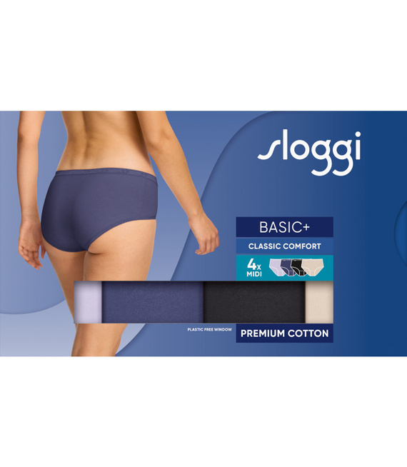 4 x Majtki damskie sloggi Basic+ Midi C4P