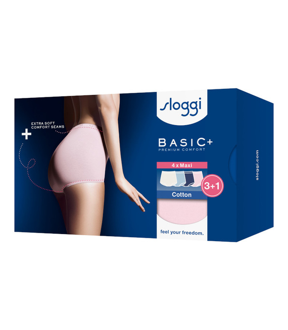 4 x Majtki damskie sloggi Basic+ Maxi C4P